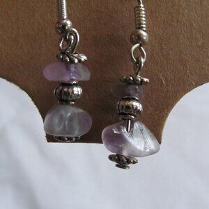 **2/$10**pink crystal homemade earrings by me